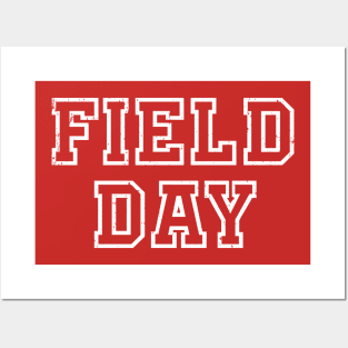 Field Day 2022 For school teachers kids and family Red Posters and Art